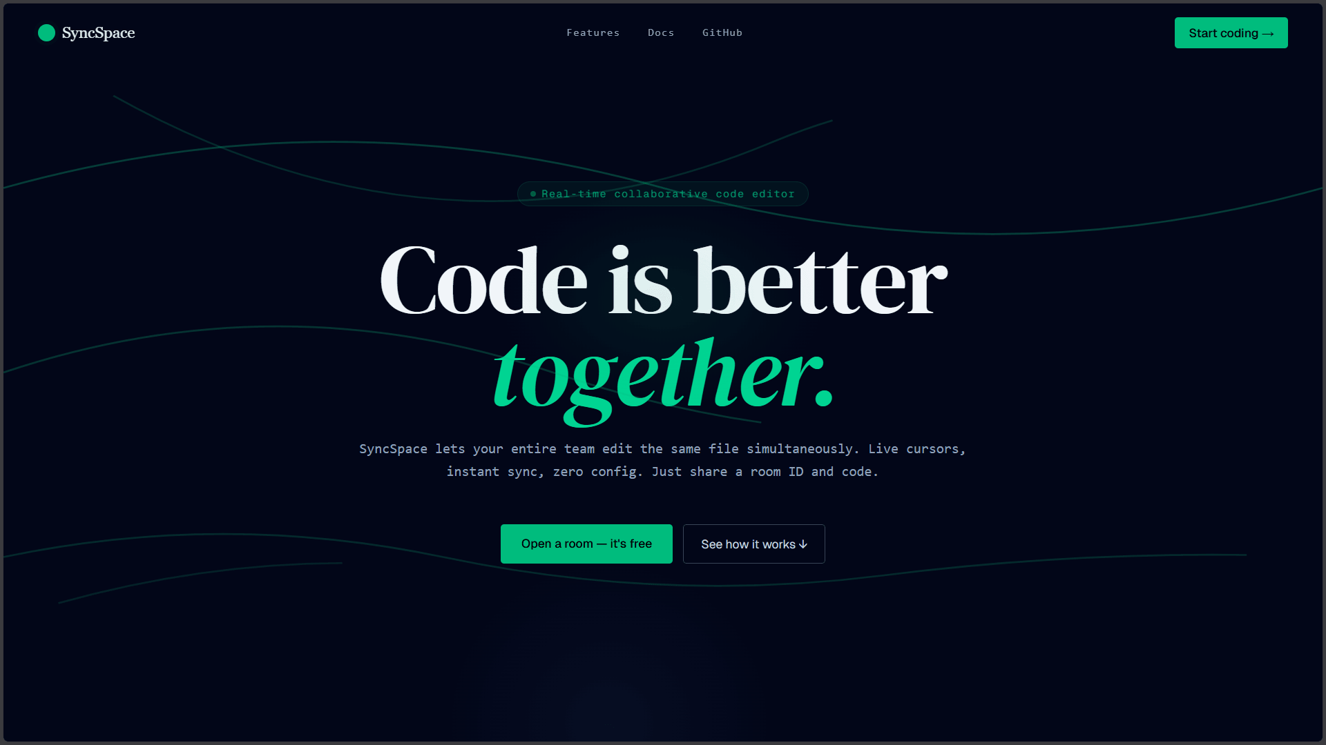 SyncSpace — app preview
